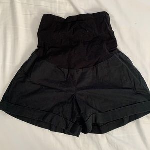 Black Motherhood Maternity Shorts XL